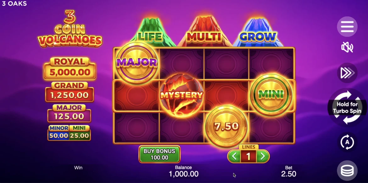 3 Coin Volcano